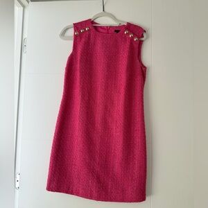 Ann Taylor Pink Tweed Mini Dress
